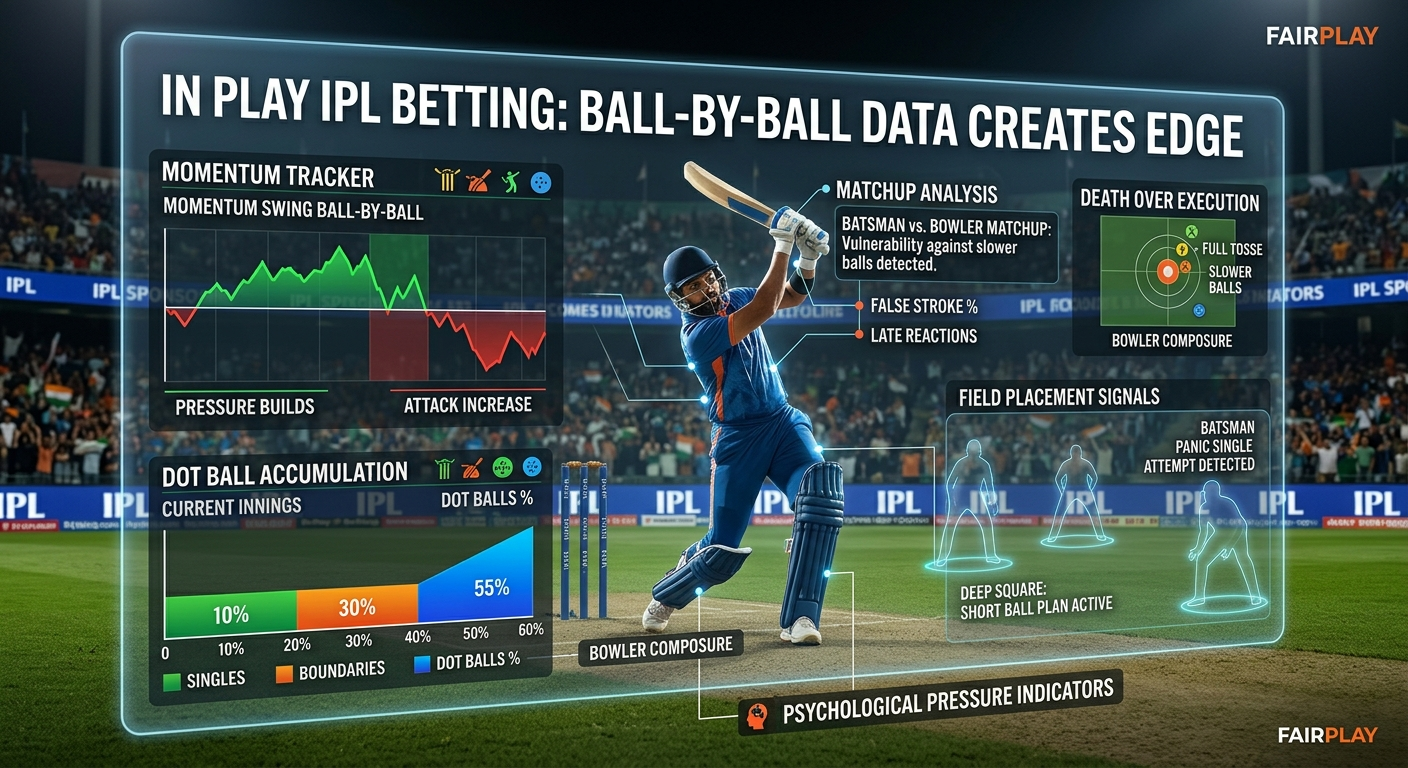 In Play IPL Betting Online: How Ball-by-Ball Data Creates Edge